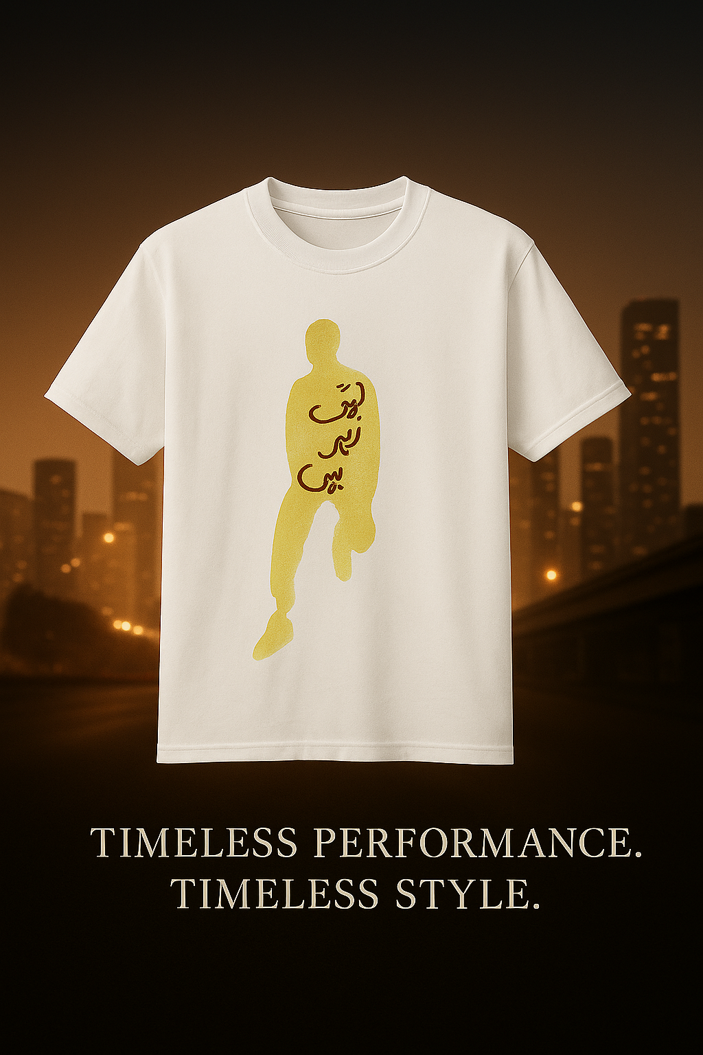 Men’s White&Black Graphic T-Shirt – Minimalist Streetwear Tee