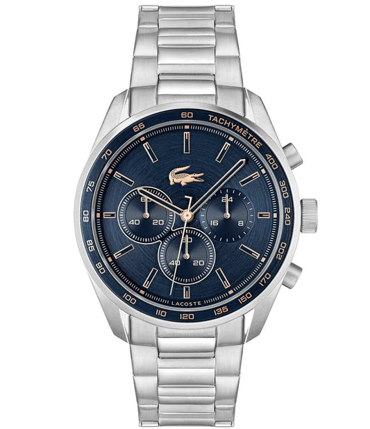 Boston Quartz Chronograph – Navy Dial Stainless Steel Watch