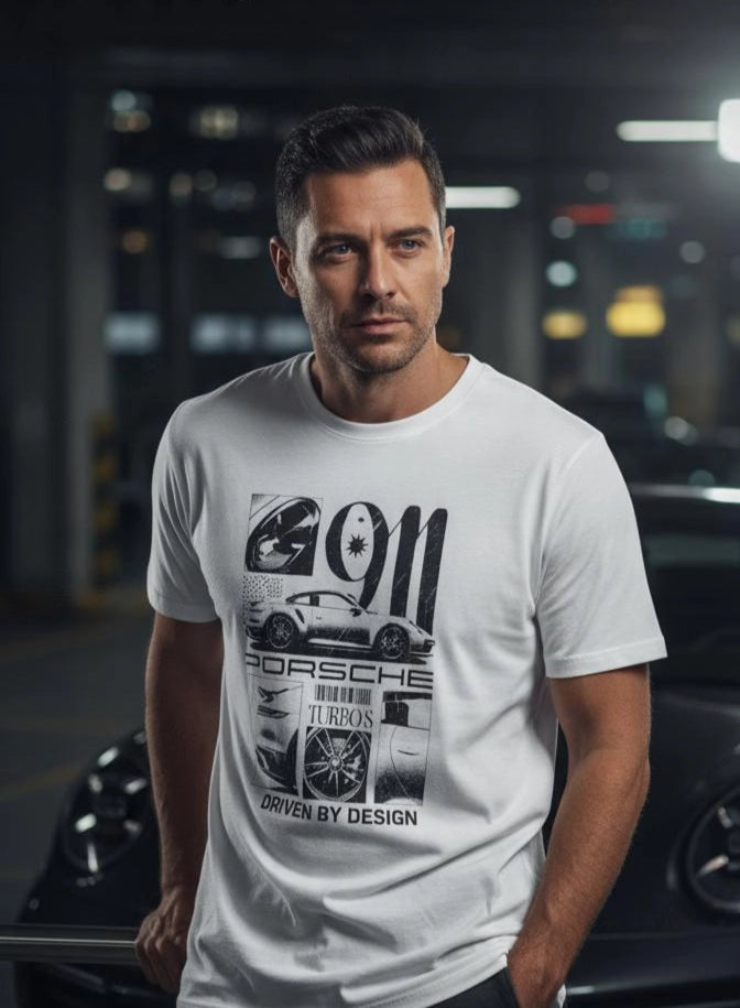 Premium Porsche Graphic T-Shirt for Men | Stylish Car-Inspired Streetwear